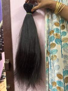 Extensiones de cabello liso Expresión al por mayor Paquetes de cabello indio Extensión de cabello humano original Cutícula Alliegned VirginHair - Product Image 5