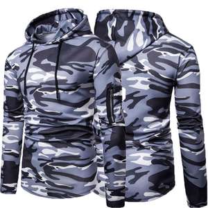 Mode urbaine hommes coton Double fermeture éclair lourd polaire à capuche décontracté quotidien pull pour activités de plein air à capuche - Product Image 6