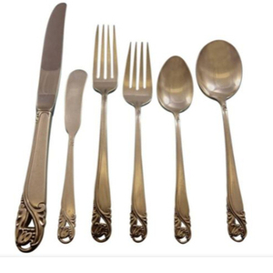 Premium Stainless Steel Kitchen Spoon Cutlery Set <b>Forks</b> Spoons Knives Flatware Kitchenware Restaurant And Tableware From India - Product Image 1