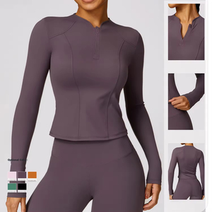 Fitness Push Up Yoga Pants Sport Wear <b>Women</b> Tracksuit <b>Cropped</b> Top <b>Leggings</b> Crossover waist Set Seamless <b>Women</b> Yoga Workout Set - Product Image 2