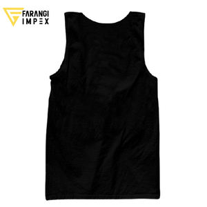 เสื้อกล้ามออกกำลังกายผ้าฝ้ายสำหรับผู้ชายทำจากโพลีเอสเตอร์และสแปนเด็กซ์ตาข่ายออกแบบโลโก้ได้ตามต้องการสำหรับเพาะกาย - Product Image 2