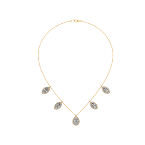 Luxury Style IGI Certified Lab Grown Diamond <b>Pendant</b> Necklace in 14k <b>Solid</b> <b>Gold</b> Link Chain OEM ODM Manufacturer from India - Product Image 5