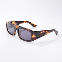 Nouvelles lunettes de soleil tendance rétro de créateur en acétate écaille de tortue, légères, avec protection UV400