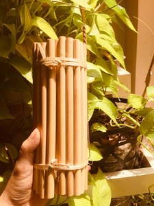 Pajita de bambú con color 100% natural - Product Image 6