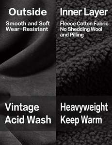 Sweat-shirts unisexes OEM pour femmes et hommes, sweat-shirts surdimensionnés à étoiles Y2k, sweat-shirts délavés à l'acide, sweat-shirts graphiques vintage, streetwear pour couples - Product Image 2