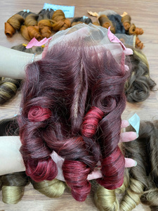 Marchandise de cheveux à la mode Extensions de cheveux vietnamiens bruts Couleur des cheveux teints Texture rebondissante - Product Image 3