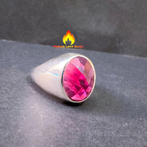 แหวนเงินสเตอร์ลิงสำหรับผู้ชาย925กับเพทายทับทิมเครื่องประดับคริสตัลแฟชั่นของขวัญสุดหรูสำหรับผู้ชายที่มีเพชรหลัก - Product Image 4