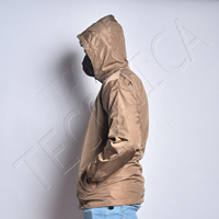 Veste Softshell Unisexe Personnalisable Imperméable Grande Taille Légère Respirante avec Fermeture Éclair et Capuche Amovible pour l'Extérieur