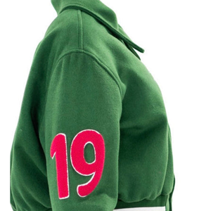 Veste universitaire à capuche imperméable et écologique de haute qualité, design lettres pour sororité/fraternité, col montant, style urbain, pour l'hiver - Product Image 5