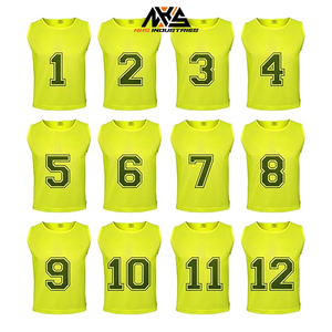 Usine en gros hommes manches moins maillots de basket-ball 12 pièces gilet Durable-enfants jeunes et adultes Pinnies - Product Image 1