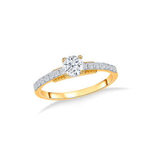 Bague de fiançailles en platine et jade en forme de poire pour femme VVS1 - Product Image 2