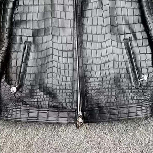 เสื้อแจ็กเก็ตหนังเนื้อแฟชั่นสำหรับผู้ชายเสื้อแจ็กเก็ตหนังคุณภาพระดับพรีเมียมดีไซน์ทันสมัยมีซิป - Product Image 5