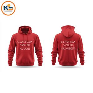 Custom Printed Winter Men's Fleece <b>Hoodies</b> | 100% Cotton Pullover Sweatshirts Name/Number Eco-Friendly Breathable Streetwear - Product Image 4