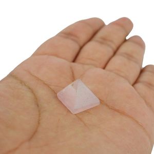 Pirámide de Cuarzo Rosa Natural de 10-15 mm para el Amor, la Paz, la Sanación Emocional, Decoración con Cristales - Product Image 1