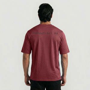 T-shirt de compétition RP 100% coton biologique uni 200 grammes tricoté compressé 100% polyester 100% coton/fibre de bambou/CVC - Product Image 2