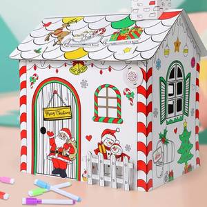 Juguete <span class=keywords><strong>de</strong></span> Papel para Pintar en 3D, <span class=keywords><strong>Casa</strong></span> <span class=keywords><strong>de</strong></span> Muñecas Grande para Niños, Manualidades <span class=keywords><strong>de</strong></span> Cartón Pintado, Graffiti, Regalo <span class=keywords><strong>de</strong></span> Navidad - Product Image 3