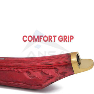 Cuchillo de pezuña de acero japonés de primera calidad, herrador para diestros, Topper de latón, hoja duradera, mango de caballo, vaca, cuidado de pezuña - Product Image 5