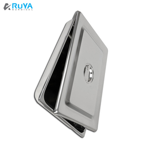 กล่องเก็บเครื่องมือทันตกรรม,ถาดและชามกลวงถาดเครื่องมือสี่เหลี่ยมสแตนเลสสำหรับโรงพยาบาลคลินิก ISO - Product Image 3