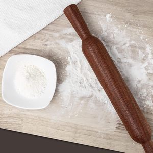 Rouleau à pâtisserie pour la cuisson Rouleau à pâte à pizza en bois de 15.75 pouces avec poignée Briout Rouleaux à pâtisserie en bois Ustensiles de cuisson pour pain - Product Image 6