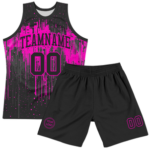 เสื้อบาสเก็ตบอลทีม OEM เสื้อบาสเก็ตบอลและกางเกงขาสั้นผ้าโพลีเอสเตอร์แห้งเร็วสำหรับสโมสรโรงเรียน - Product Image 2