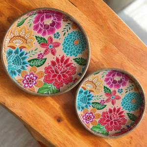 Plateau de service rectangulaire en bois brun de style moderne avec poignée, compartiment unique, passe au lave-vaisselle, pour la salle de bain, la décoration de la maison, le restaurant - Product Image 2