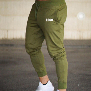 Men's 100% Cotton High Joggers Gym Track Pants Breathable Quick Dry Black Fitness Sportswear Skinny Bottoms Casual Sweatpants - Product Image 5