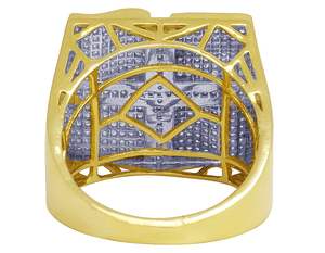 Haute qualité la plus tendance vente chaude Hip Hop S925 bague en argent Sterling entièrement Moissanite diamant glace pour hommes - Product Image 4