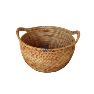 Rattan <b>Baskets</b> With Lid Cheapest Products Wholesale Vietnam Storage <b>Baskets</b> Laundry <b>Baskets</b> Closet Organization - Product Image 2