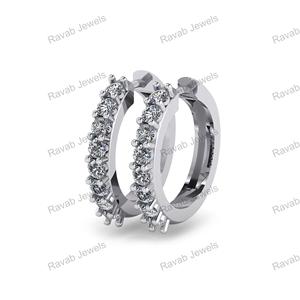 2025 meilleure vente S925 en argent Sterling à la mode personnalisé en gros boucle d'oreille avec Zircon cadeau de noël à la mode pour fille - Product Image 2