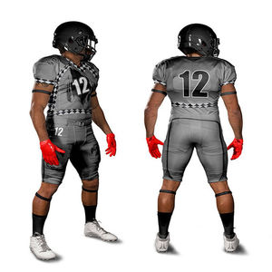 Uniformes Deportivos Personalizados 2026, Conjuntos de Uniformes de Fútbol Americano Unisex, Manga Corta, Impresión Digital con Logotipo - Product Image 3