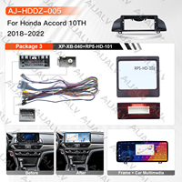 Para Honda Accord 10.ª generación 2018-2022, conjunto de estéreo para coche Android de 12.3 pulgadas, pantalla de navegación, marco base con arnés, GPS integrado, Bluetooth