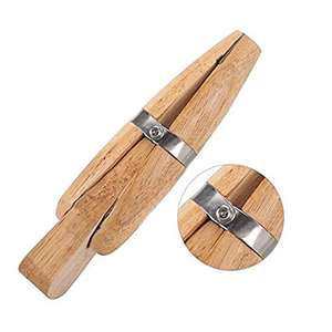 Nouvelle pince à anneaux en bois Beadsnfashion marron de 6 pouces avec coin, outil essentiel pour les bijoux - Product Image 1