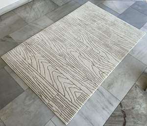 2024 Alfombra de lana hecha a mano de lujo de la India Colección de diseñadores con mechones para interiores con patrón abstracto - Product Image 5