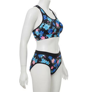 ชุดว่ายน้ำเล่นฟิตเนสกันน้ำชุดบิกินี่เล่นกีฬาระบายอากาศได้ดีผ้าโพลีเอสเตอร์พิมพ์ลายดิจิทัลสำหรับผู้หญิงชุดเล่นชายหาด - Product Image 2