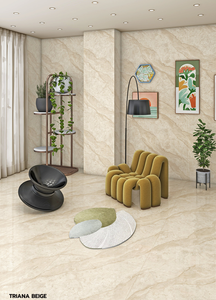 Azulejos de porcelana Triana Beige 600X600, baño antideslizante de alta calidad, Villa, apartamento, escuela, almacén, decoración - Product Image 3