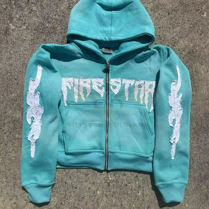 เสื้อมีฮู้ดปักลายความทุกข์สำหรับใส่กลางแจ้งเสื้อผ้าแฟชั่นใช้ในฤดูหนาว - Product Image 5