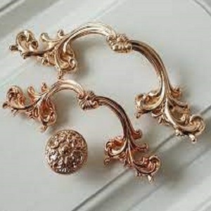 Manija de puerta y perillas para muebles, elegante, para casa, hotel, ventana, cama, habitación, manija de puerta de color antiguo de latón - Product Image 3