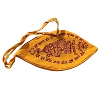 Sac à main Gomukhi Jaap Mala pour méditation chantant jaune coton Jaap Mala Potli sac pour mariages Diwali lièvre Ram