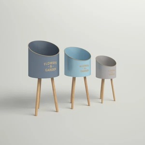 Jardinière en métal design élégante créée pour élever la beauté des salons et des coins de jardin avec un attrait chic - Product Image 5