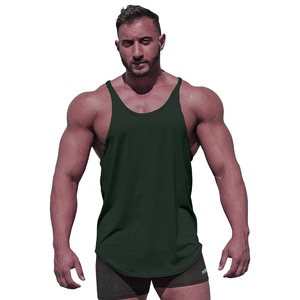 Débardeur d'entraînement pour hommes, coupe ajustée, à côtes, dernière conception, respirant 94% coton 6% Spandex, décontracté, sans manches, musculation - Product Image 3
