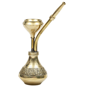 Cachimba de Latón de Alta Calidad con Grabado y Acabado Pulido para Fumar, Cachimba de Latón Artesanal, Experiencia de Fumar Premium - Product Image 1