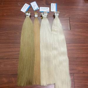 Prix de gros, cheveux à tresser de haute qualité, vente en gros, couleur blonde, extensions de cheveux humains, cheveux humains vierges vietnamiens, lots de cheveux - Product Image 5
