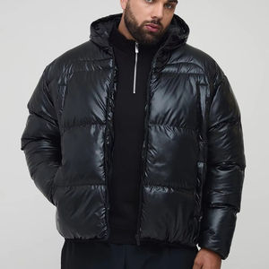 Chaqueta acolchada negra Shinney de alta calidad para mantener el calor, chaquetas acolchadas para hombre, chaqueta acolchada de invierno para hombre y mujer - Product Image 1