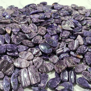 Par de Pendientes de Charoita Azul Rusa de Alta Calidad, Piedras Preciosas Semipreciosas Sueltas - Product Image 3