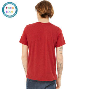 T-shirts en gros personnalisés 60% coton 40% polyester, sport, gym, décontracté, ample, léger, manches courtes pour hommes - Product Image 2