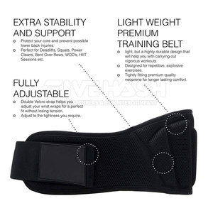 New Top Best Training Wholesale Sliming Neoprene Weight Lifting Belt 6 Inch <b>Back</b> <b>Support</b> for Weightlifting Belt - Product Image 2