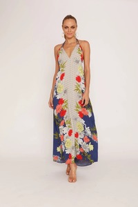 Hand Embroidery Dresses Cotton Fabric With Multi Color Lace on Neckline Full <b>Sleeves</b> Women Dresses Maxi - Product Image 3