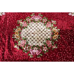 พรมขนาด 5.3x6.6 ฟุต, พรมตุรกีโบราณ, พรมลายทางสีแดง - Product Image 5