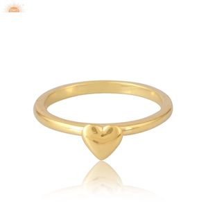 Anillo de Oro Sólido de 9k con Forma de Corazón, Hermoso Regalo para Ella, Fabricante de Joyería Personalizada - Product Image 4