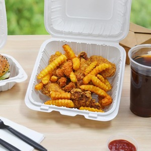 Biocean 9 "x 9" Contenedor de plástico relleno mineral para microondas-150/caja - Product Image 3